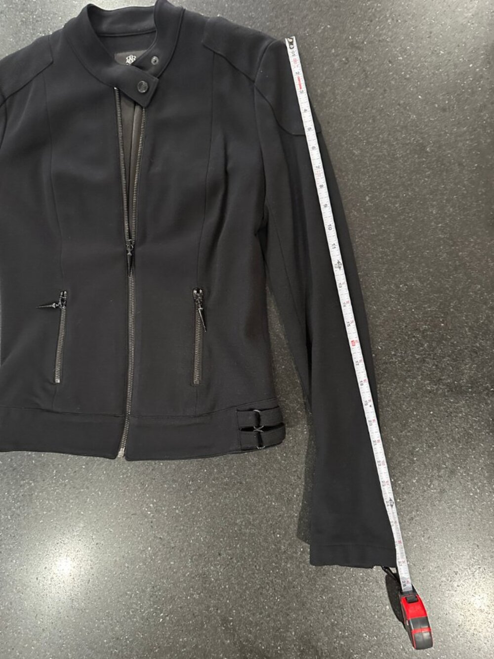 Rock & Republic Collection | Y2K Moto Jacket | Black | Size M - Picture 14 of 15